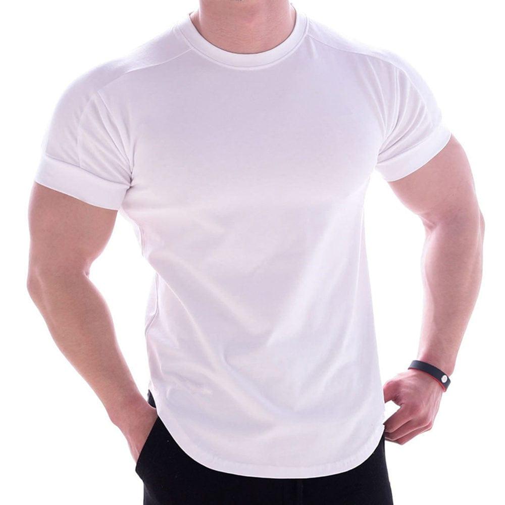 Tee shirt skinny près du corps simple et élégant pour homme - Adenbora