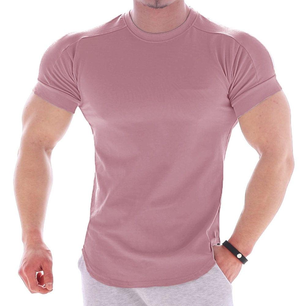 Tee shirt skinny près du corps simple et élégant pour homme - Adenbora