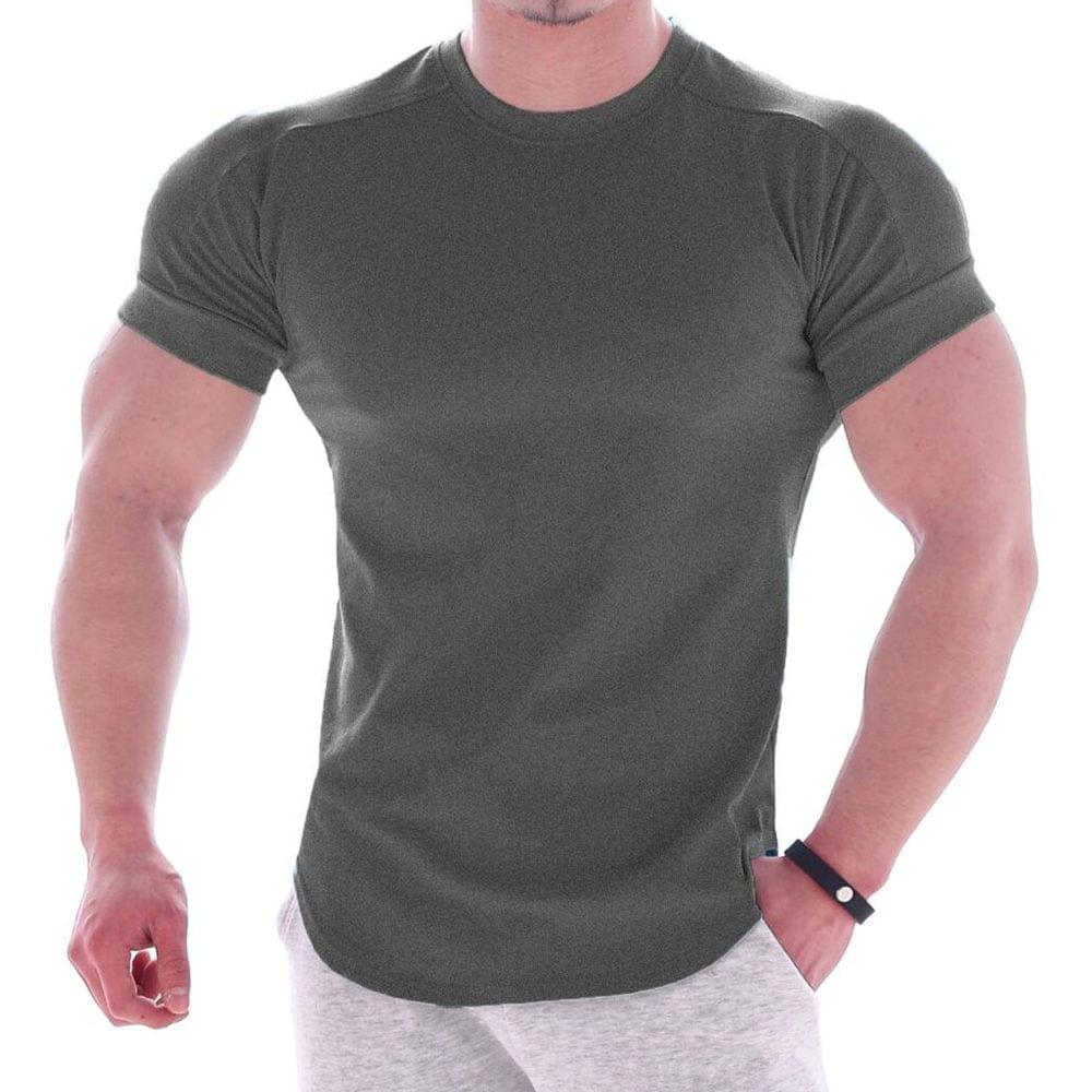 Tee shirt skinny près du corps simple et élégant pour homme - Adenbora