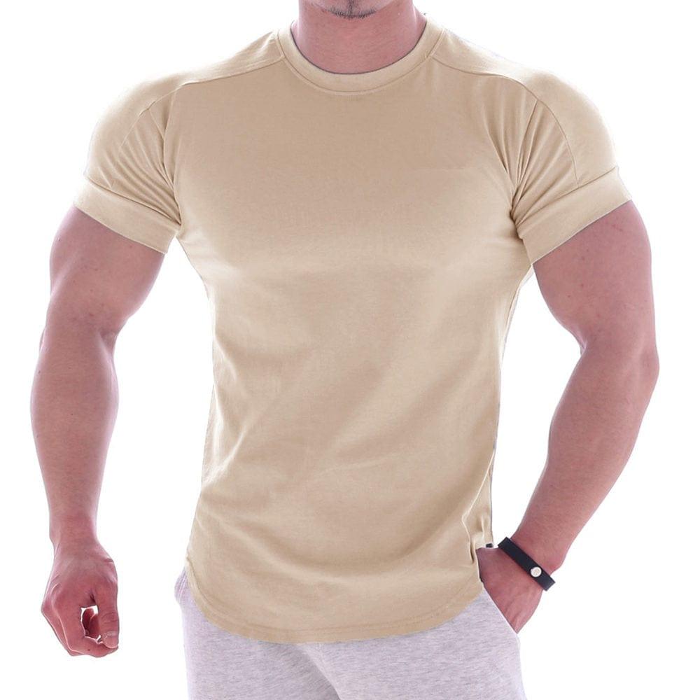 Tee shirt skinny près du corps simple et élégant pour homme - Adenbora