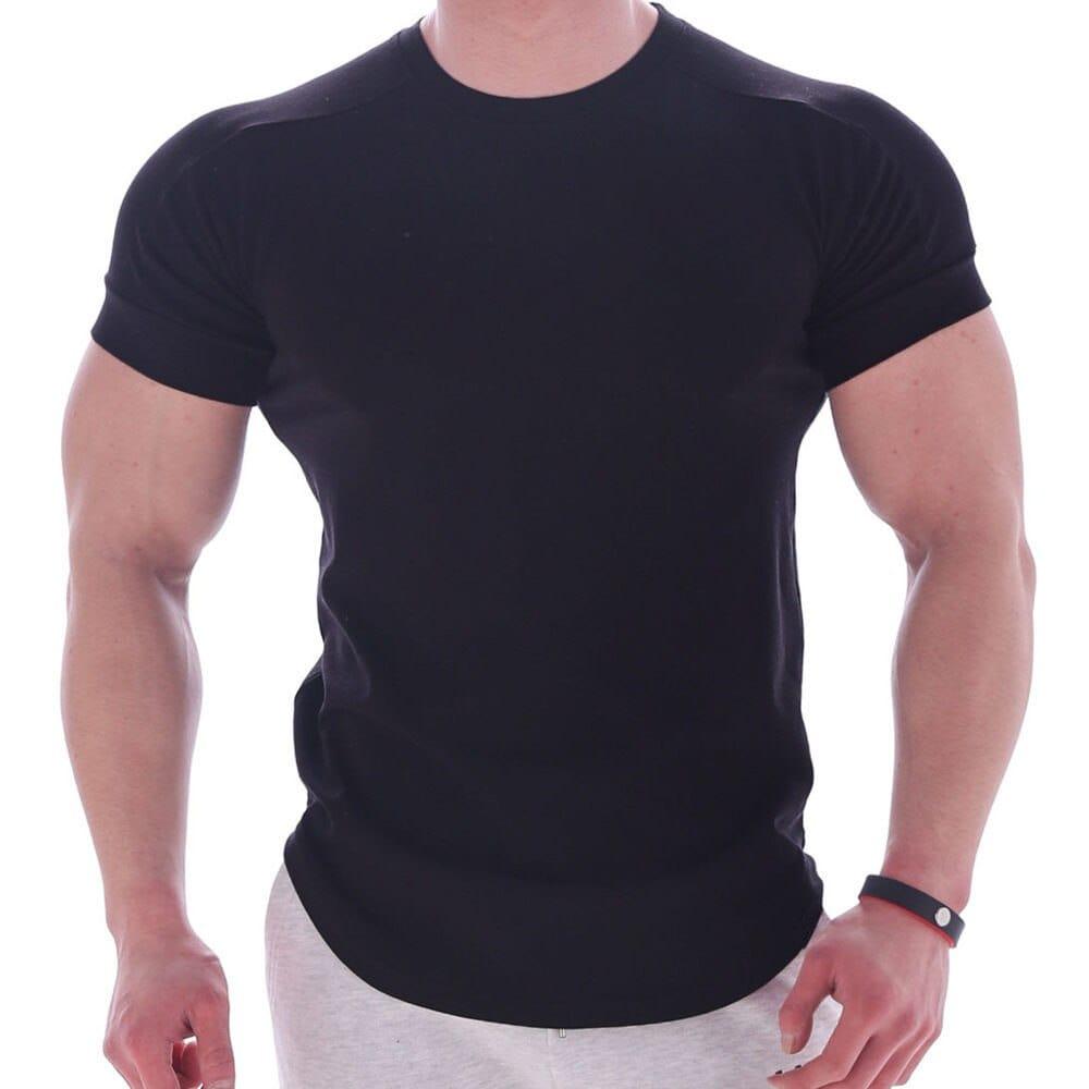 Tee shirt skinny près du corps simple et élégant pour homme - Adenbora