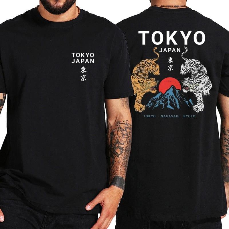 Tee shirt tigre japonais pour homme qualitatif confortable - Adenbora