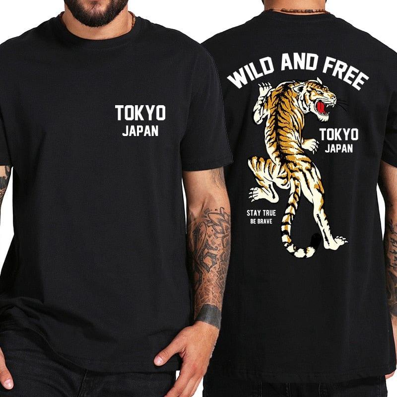 Tee shirt tigre japonais pour homme qualitatif confortable - Adenbora