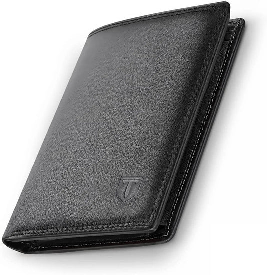 Teehon 2023 portefeuille de mode élégant Men de poche en cuir authentique support de carte de poche RFID - Adenbora