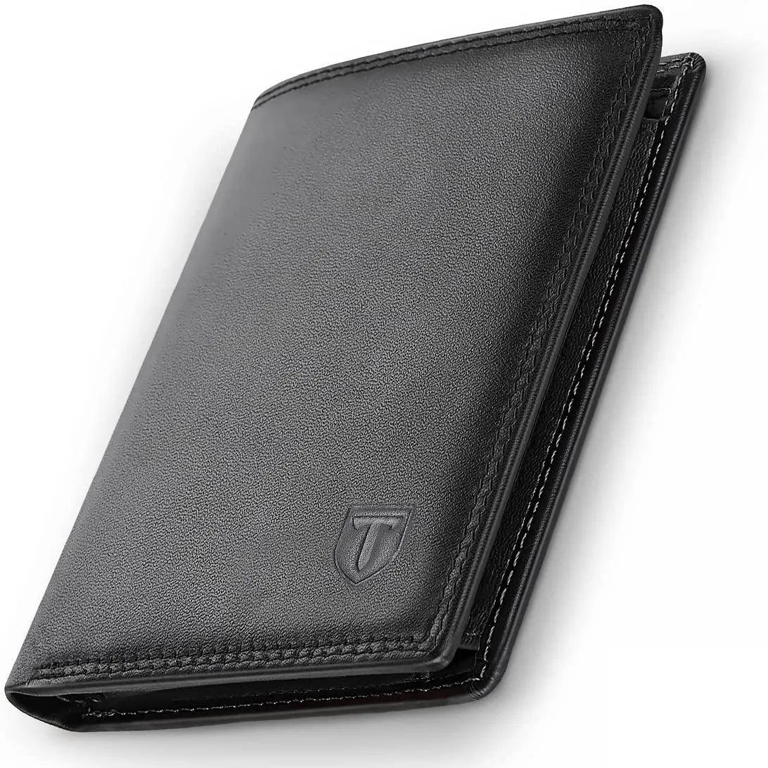 Teehon 2023 portefeuille de mode élégant Men de poche en cuir authentique support de carte de poche RFID - Adenbora