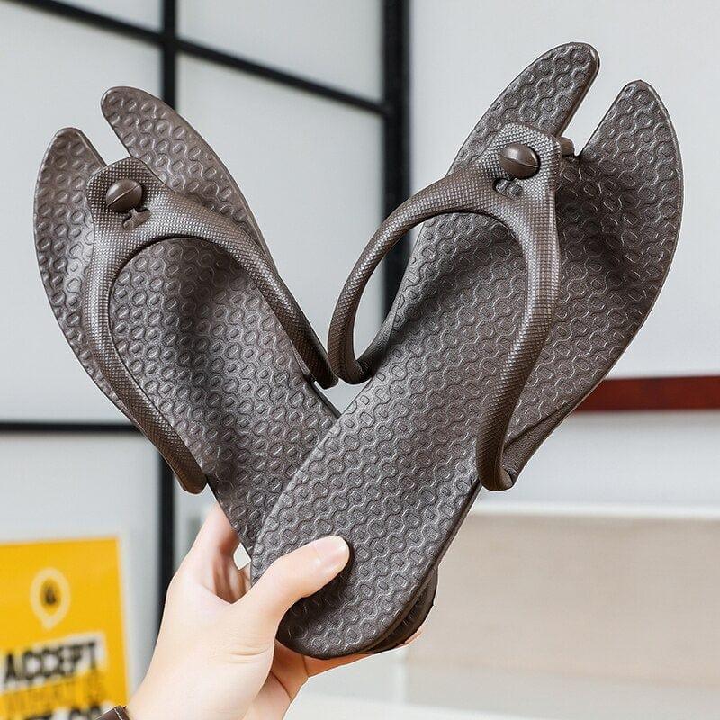 Tongs stylé avec bout séparé originale et confortables pour femme - Adenbora