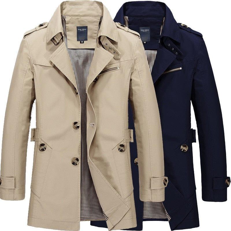 Trench-coat homme fin bien habillé - Adenbora