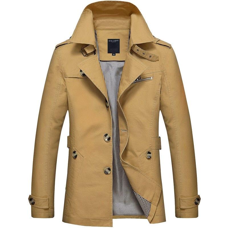 Trench-coat homme fin bien habillé - Adenbora