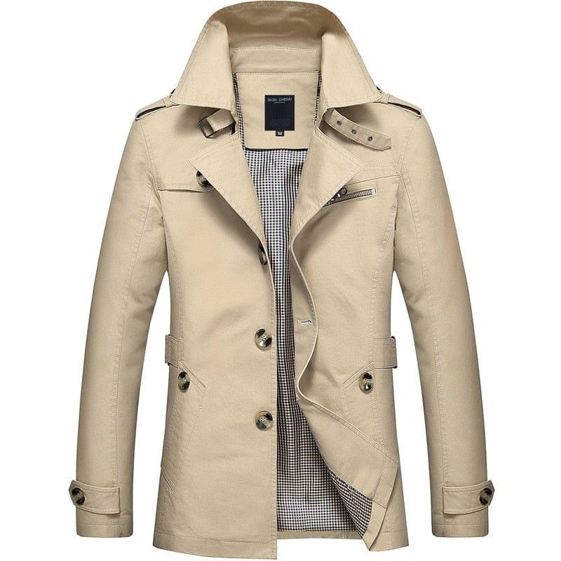 Trench-coat homme fin bien habillé - Adenbora