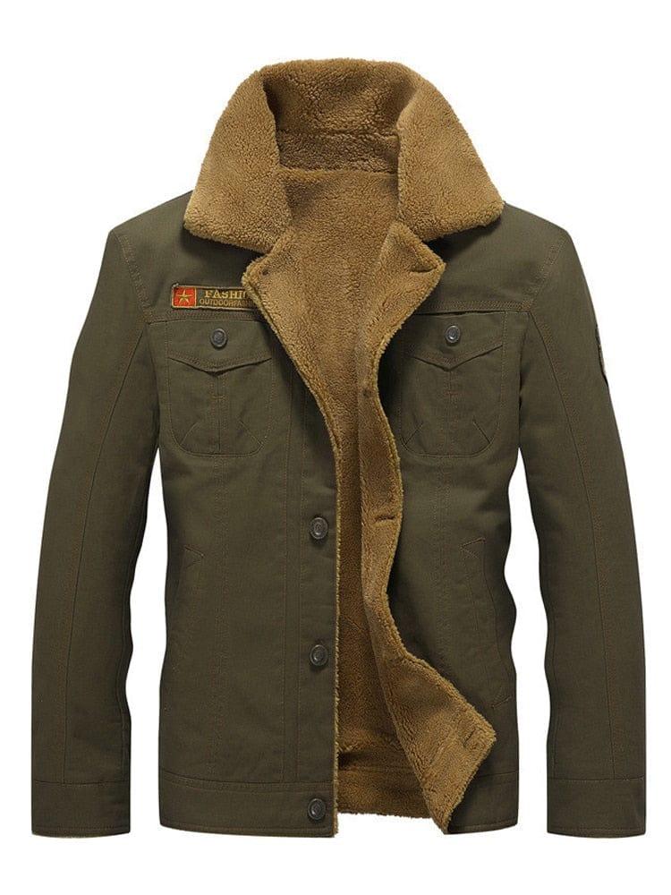 Veste en Jean Intérieur Fourrure pour Homme - Adenbora