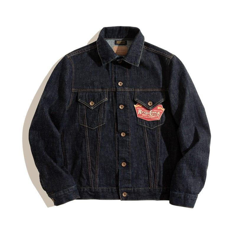 Veste en jean pour homme style vintage - Adenbora