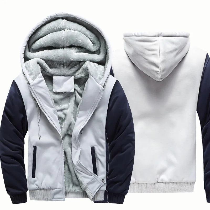 Veste Homme MH03: Confort Élégant pour l'Hiver avec Polyester de Qualité Supérieure & Capuche Intégrée. - Adenbora