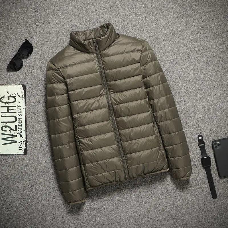 Veste Légère en Duvet de Canard Blanc pour Hommes : Style Casual, Confortable et Élégant pour l'Automne et l'Hiver. - Adenbora